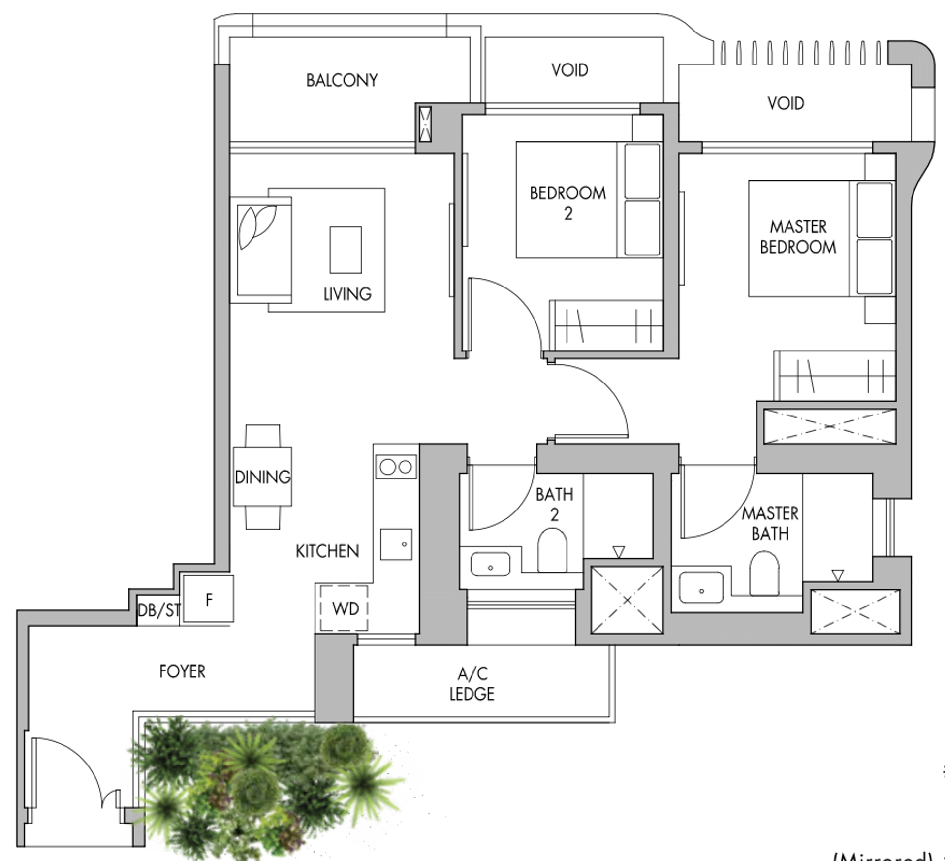 The Tre Ver floor plan
