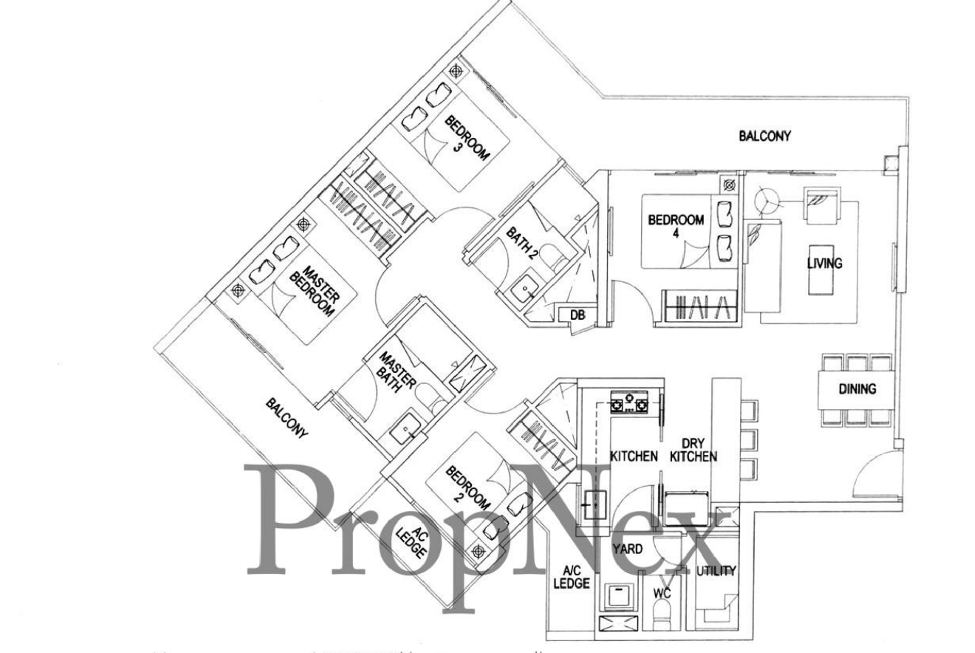 The Flo Residence floor plan