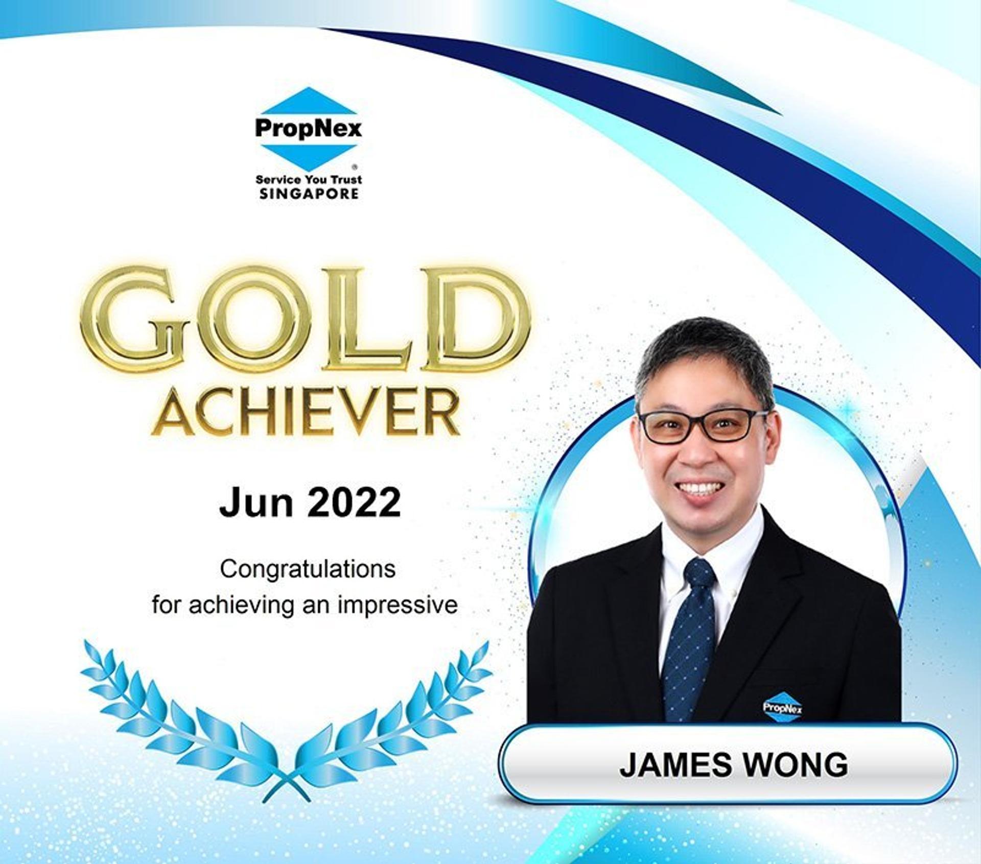 Gold Achiever, PropNex, Jun 2022