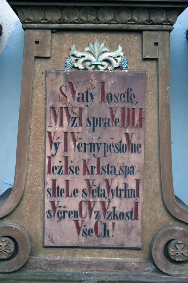 český chronogram ve Sloupnici