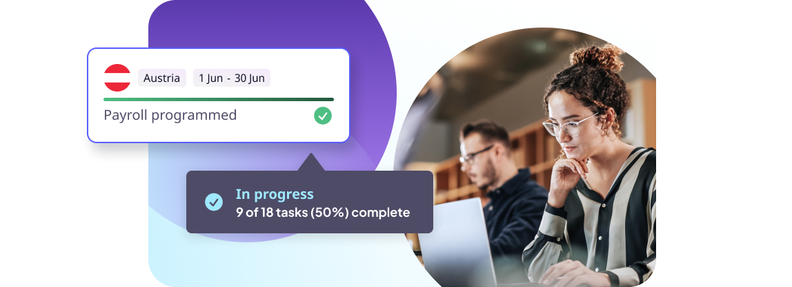 Payroll tasks in progress