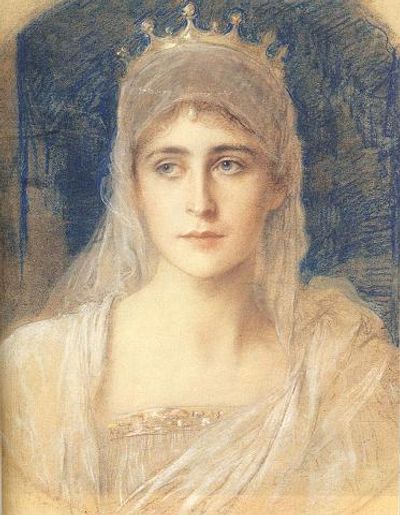 Portrait of the young Princess Elisabeth of Hesse.