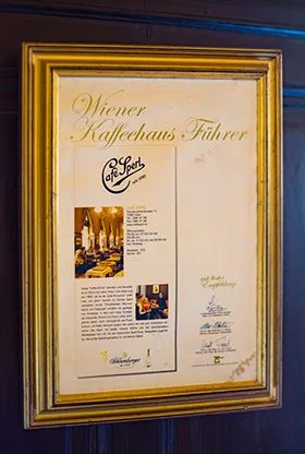Auszeichnung des Wiener Kaffeehausführers