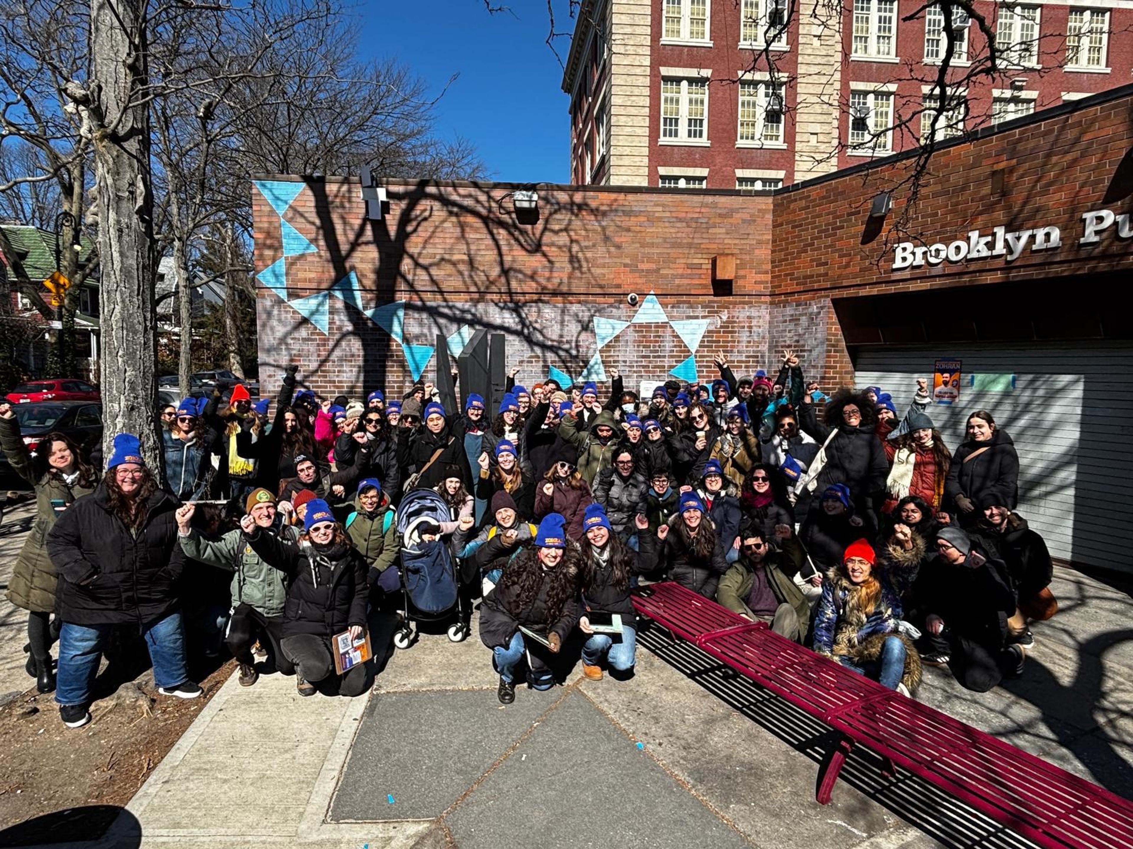 Volunteer group in Flatbush