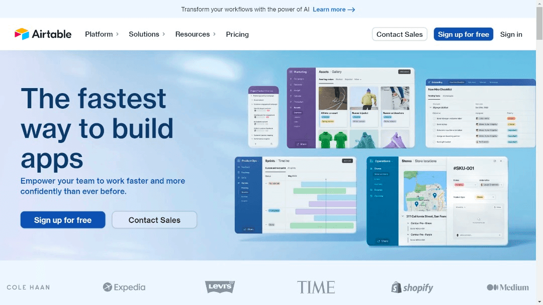 Airtable Webpage