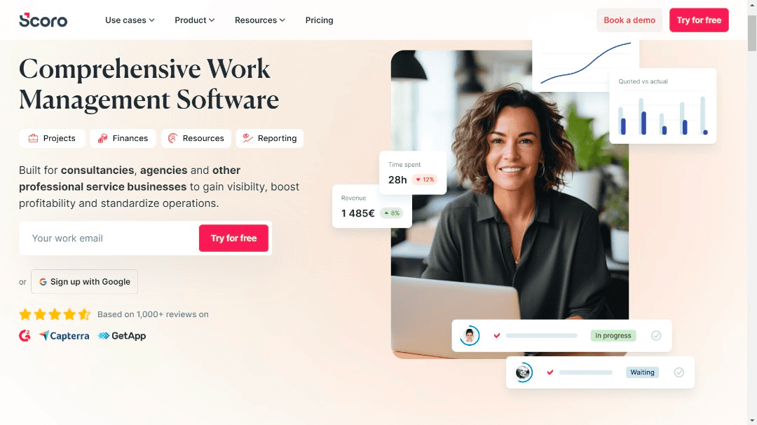 Scoro Webpage