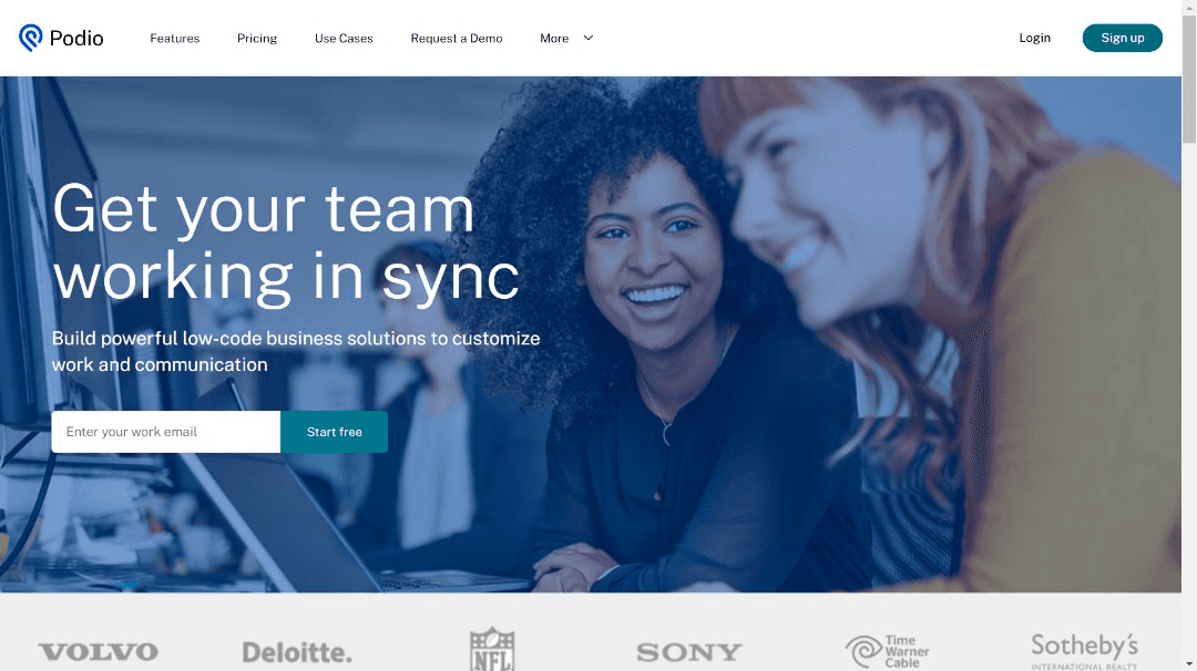 Podio Webpage