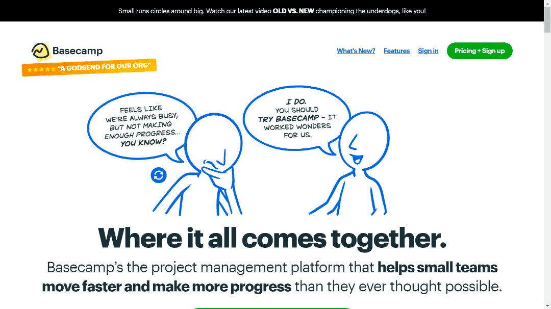 Basecamp Webpage