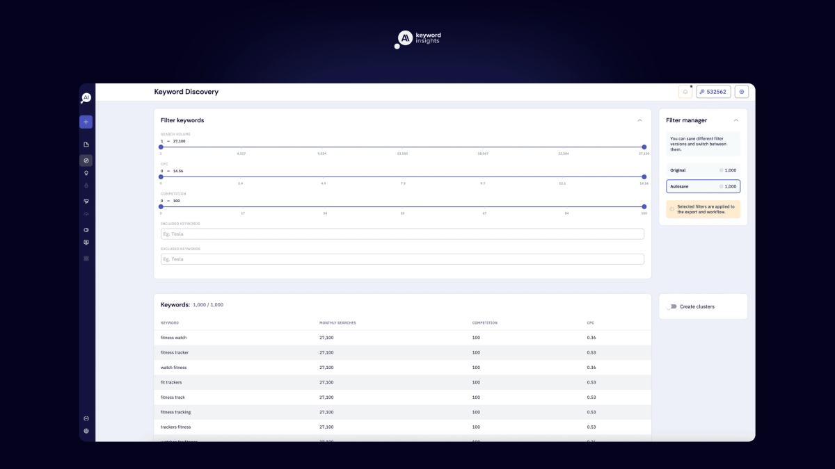 Keyword Insight Webapp