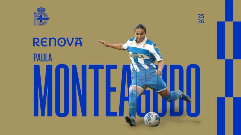 Paula Monteagudo renova co Dépor ABANCA até 2027