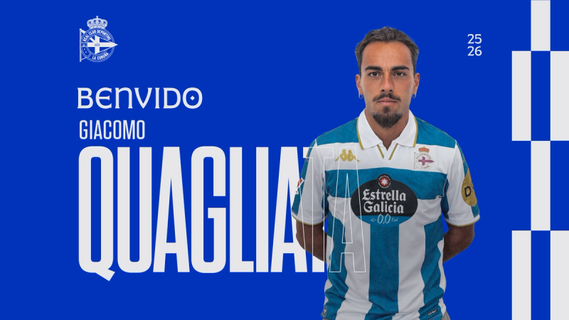 Giacomo Quagliata reforza o lateral esquerdo do Dépor