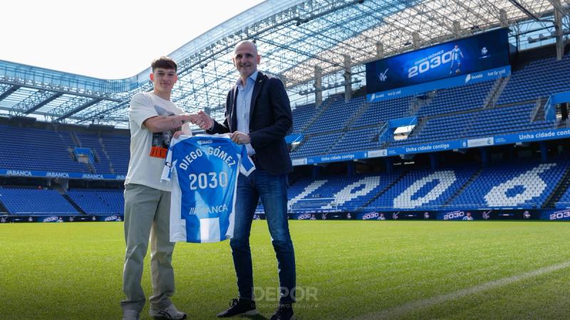 Diego Gómez y su "felicidad máxima" al volver al Dépor