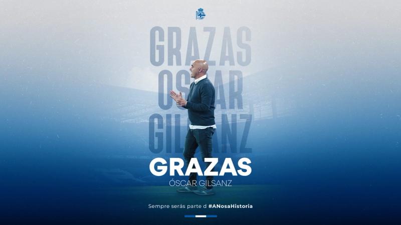 Óscar Gilsanz deixa de ser adestrador do primeiro equipo e valora unha nova etapa no RC Deportivo