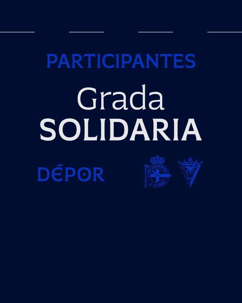 Listaxe de participantes na Bancada Solidaria do Dépor - CD Mirandés