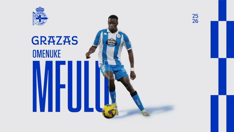 Omenuke Mfulu deja de ser jugador del RC Deportivo