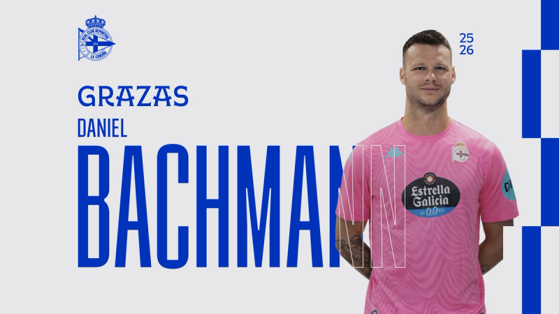 O RC Deportivo e Daniel Bachmann separan os seus camiños