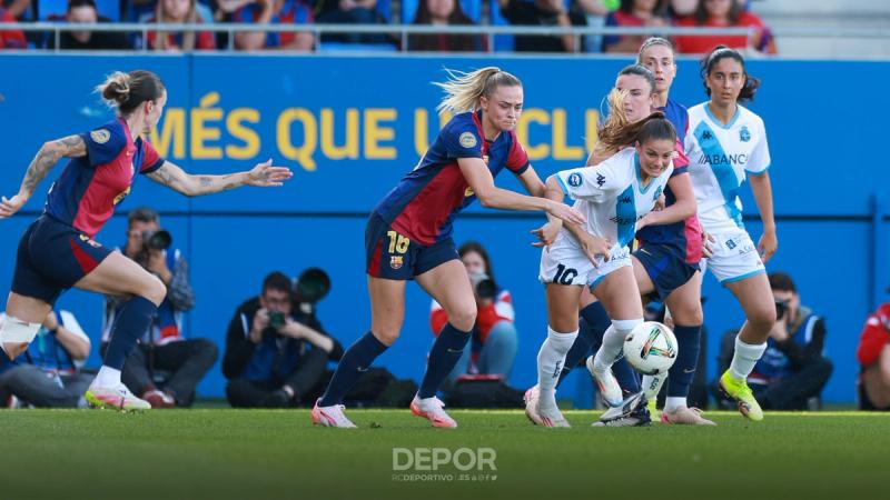 Un Dépor ABANCA "bien organizado" no puede evitar la derrota ante un FC Barcelona que acaricia el título