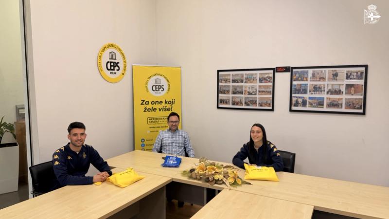 Visita institucional de la RC Deportivo Fundación a la University College CEPS en Bosnia y Herzegovina 