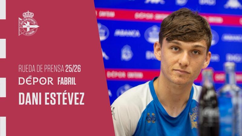 Dani Estévez asegura que no Fabril "temos os pés na terra" e que "afrontamos o partido con naturalidade"