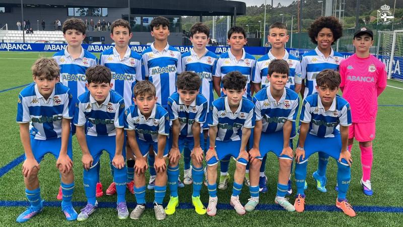 A novena vitoria consecutiva do Alevín no Trofeo Conservas Calvo abriu unha fin de semana con 6 partidos este sábado 18 de abril