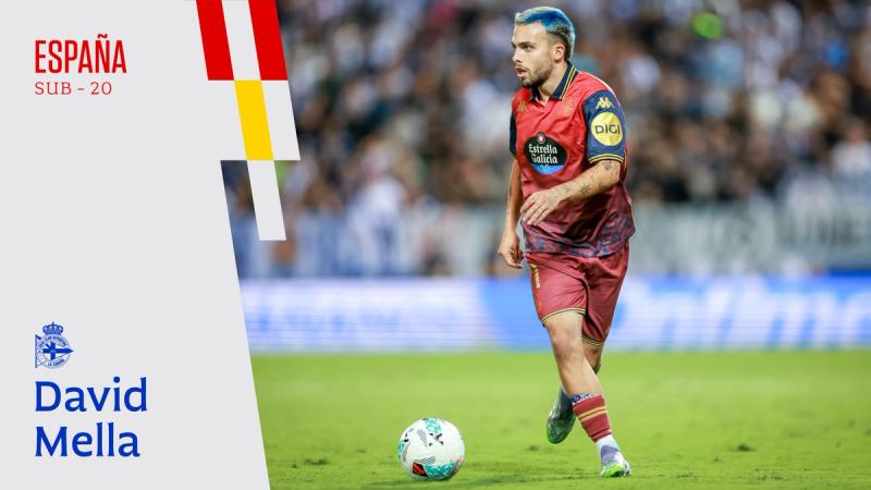 David Mella representará al RC Deportivo en el Mundial Sub-20 de Chile