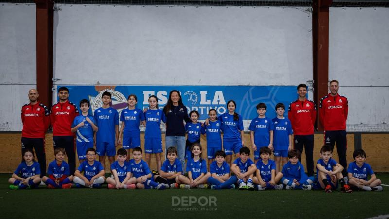 Vera Martínez, Paula Novo e Lucía Martínez pecharon en Sada e Alvedro unha emocionante semana na Escola RC Deportivo