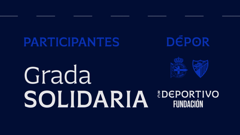Listaxe de participantes na Bancada Solidaria do Dépor - Málaga CF