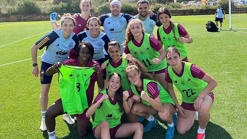 Claudia Sande participou no segundo amigable de España sub-16 ante Estados Unidos