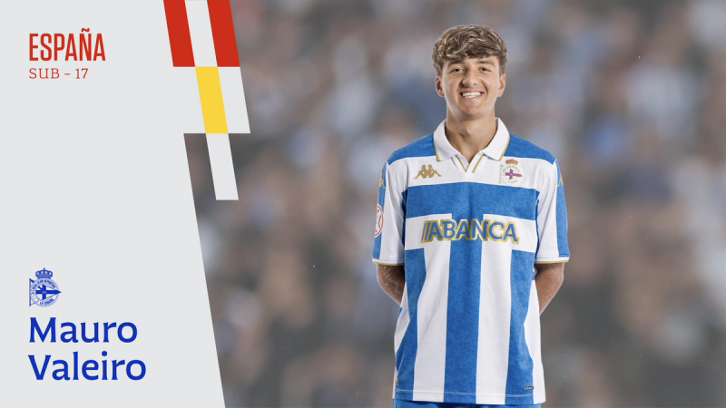 Mauro Valeiro xogará con España sub-17 a Rolda 2 de clasificación para o Campionato de Europa