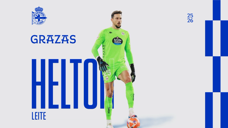 Helton Leite deixa de ser xogador do Deportivo ao pagar o Fortaleza SC a súa cláusula de rescisión