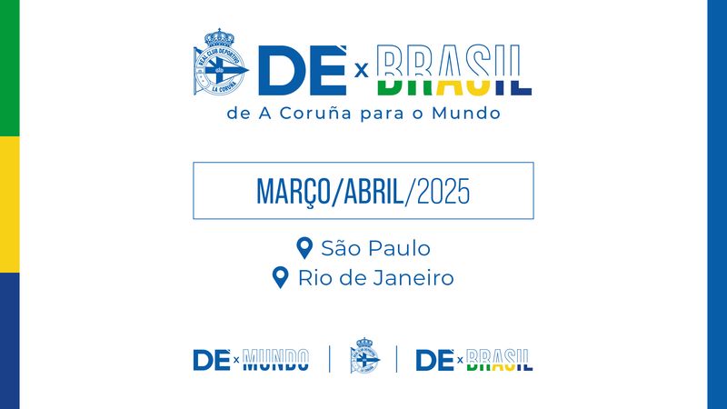 O RC Deportivo proxecta a súa imaxe en Brasil cunha ambiciosa xira promocional 'DÉ x Brasil'
