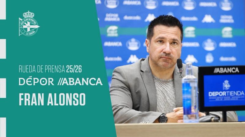 Conferencia de prensa de Fran Alonso tras o partido entre o Dépor ABANCA e o Alhama CF (2–2)