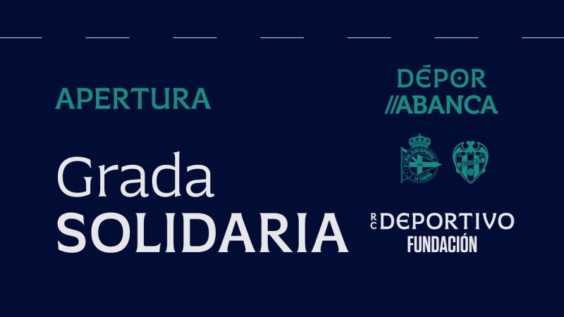 A Fundación RC Deportivo activa a Bancada Solidaria para o Dépor ABANCA - Levante UD deste venres 14 de novembro
