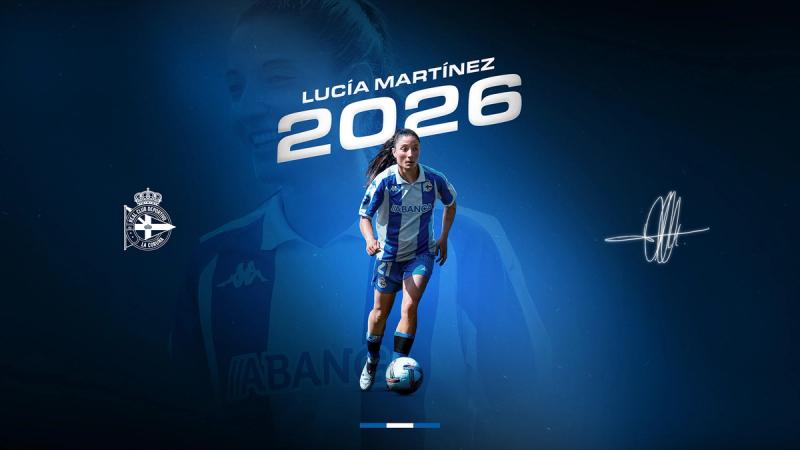Lucía Martínez renueva hasta junio de 2026 por el Dépor ABANCA