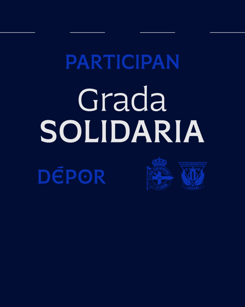 Listado de participantes en la Grada Solidaria del Dépor - CD Leganés