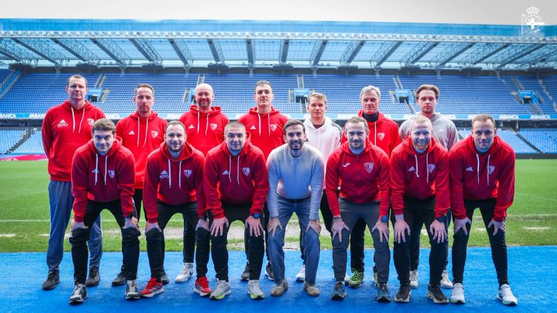 Un grupo de entrenadores de Polonia conocen desde dentro el RC Deportivo gracias a la RC Deportivo Fundación y al programa Eramus+