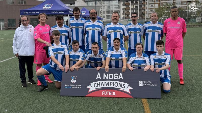 O Dépor Genuine arrincou 'A Nosa Champions' en Ourense co Vilagarcía SD, Racing de Ferrol e Racing Villalbés como rivais