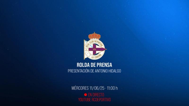 O acto de presentación de Antonio Hidalgo este mércores ás 11:00, en directo en YouTube