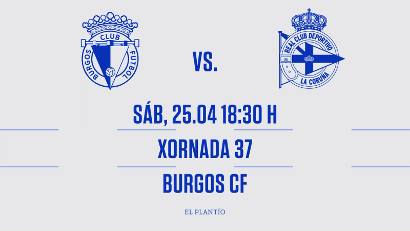 Burgos CF e Deportivo veranse as caras en El Plantío o sábado 25 de abril ás 18:30