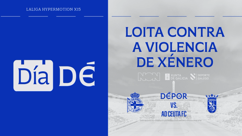 El partido del Dépor ante el AD Ceuta FC, declarado "Día DÉ..." Contra a Violencia de Xénero