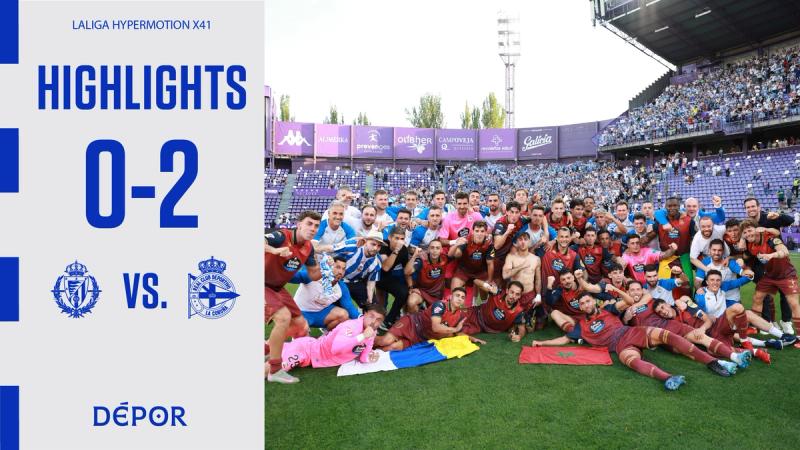 Resumen del Real Valladolid 0-2 RC Deportivo y ascenso del RC Deportivo