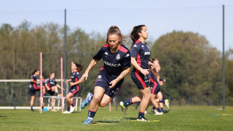 Ainhoa Marín, primera de las internacionales en regresar a Abegondo