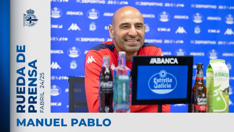 Manuel Pablo: "É unha oportunidade moi bonita xogar primeiro un play off e despois facelo en ABANCA-RIAZOR"