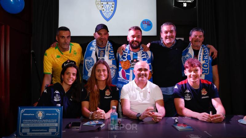 Inaugurada en Betanzos a peña deportivista Óscar Gilsanz
