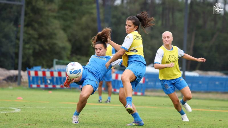 Un Dépor ABANCA "ilusionado" e "confiado en facer un bo partido" estréase en Liga F ante o FC Badalona Women este sábado en ABANCA-RIAZOR