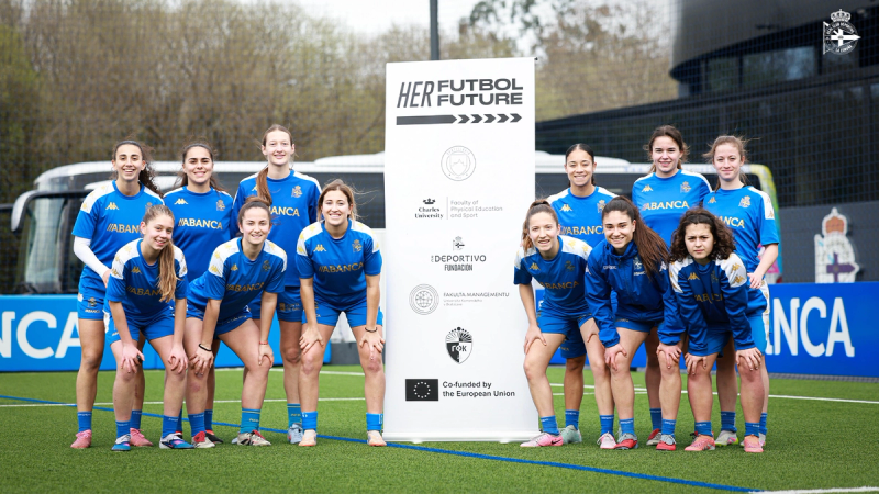 Segunda xornada da RC Deportivo Fundación co Dépor ABANCA B no marco do proxecto europeo 'Her Futbol Future'