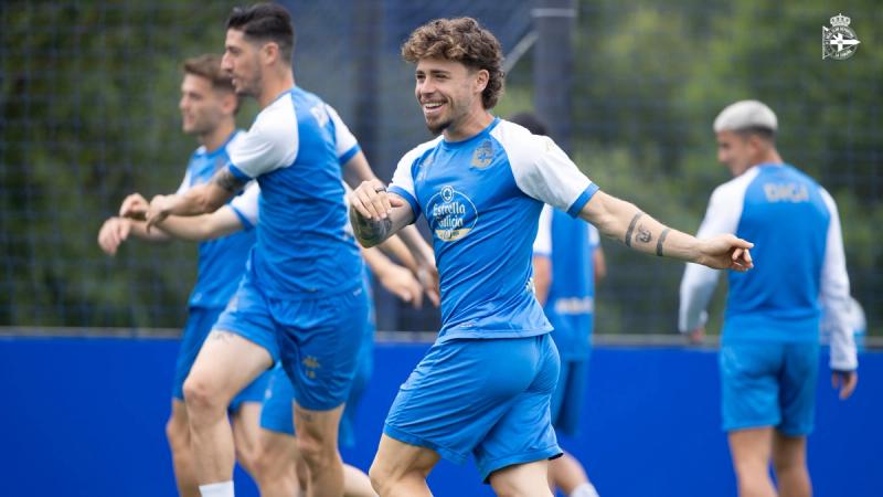 Declarado en el Dépor Training el estado de "felicidad inmensa"