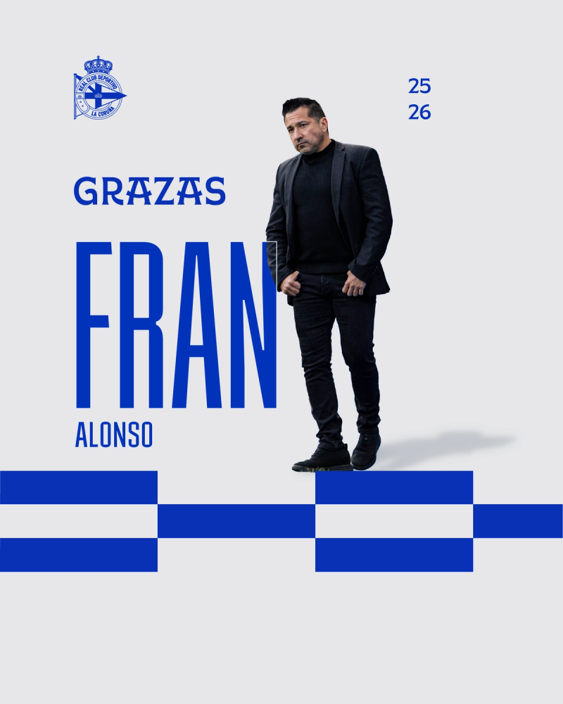 Fran Alonso non seguirá no banco do Dépor ABANCA a próxima temporada