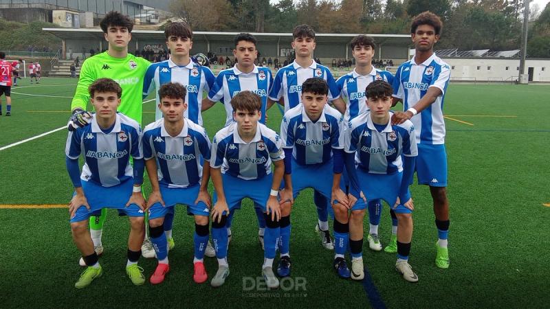 Victoria en la recta final del Cadete en Vilagarcía ante el Arosa SC en el único partido de competición oficial esta semana en ANOSACANTEIRA