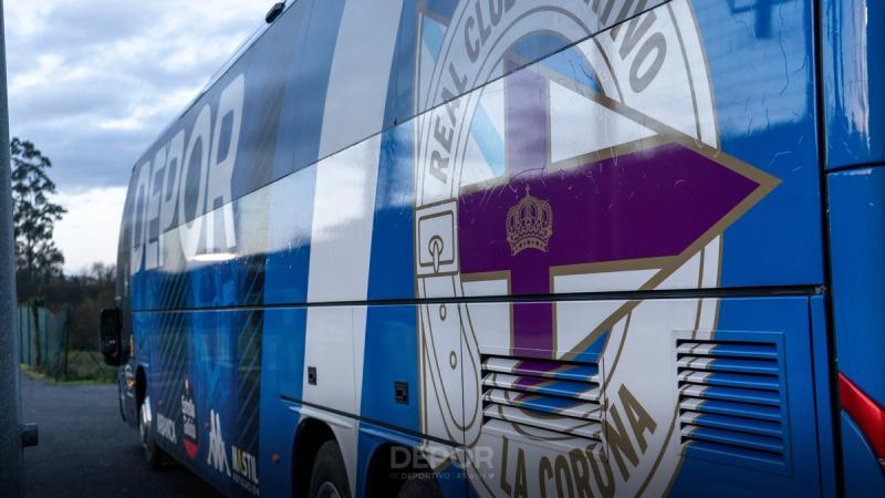 O Dépor ABANCA viaxa este venres por estrada para medirse o sábado ao Real Madrid CF no Estadio Alfredo Di Stéfano